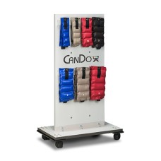 CanDo Mobile Weight Rack with Accessories (Cuff Weights and Dumbbells)