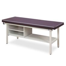 Clinton, Alpha-S Treatment Table, 1-Section, Tiered Shelving Unit, 1 Shelf, 72" x 30" x 31"