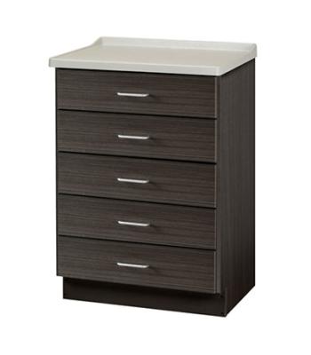 Clinton, Fashion Finish Treatment Cabinet, Molded Top, 5 Drawers