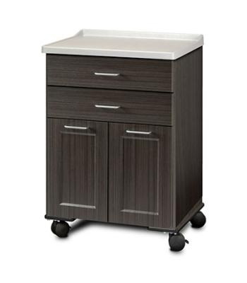 Clinton, Fashion Finish Mobile Treatment Cabinet, Molded Top, 2 Doors, 2 Drawers