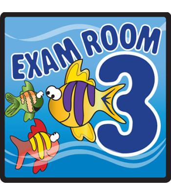 Clinton, Sign, Ocean Series, Exam Room 3 Sign
