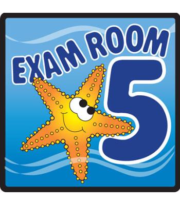 Clinton, Sign, Ocean Series, Exam Room 5 Sign