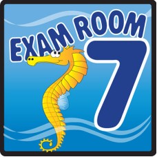 Clinton, Sign, Ocean Series, Exam Room 7 Sign