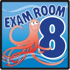 Clinton, Sign, Ocean Series, Exam Room 8 Sign