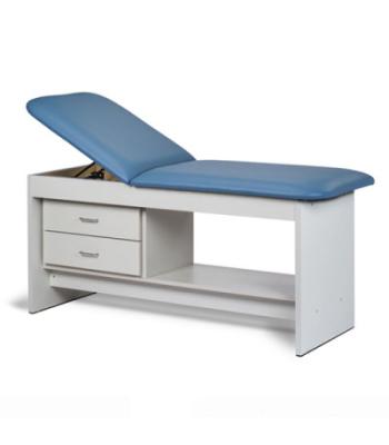 Clinton, Panel Leg Series, Treatment Table with Shelf and Drawers, 72" x 27" x 31"