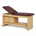 Clinton, Panel Leg Series, Treatment Table with Shelf and Drawers, 72" x 27" x 31"