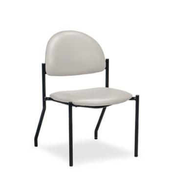 Clinton, F-Series Black Frame Chair with No Arms