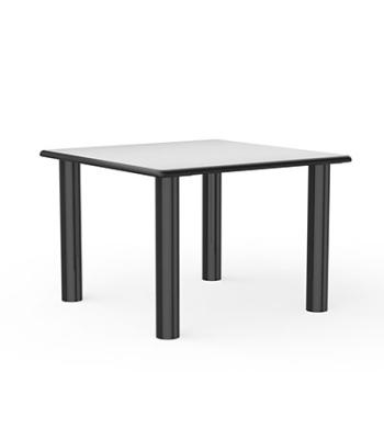 Table, Square Dura-Edge, Plain Top, Steel-Legs, 36" x 36"