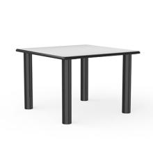 Table, Square Dura-Edge, Plain Top, Steel-Legs, 42" x 42"