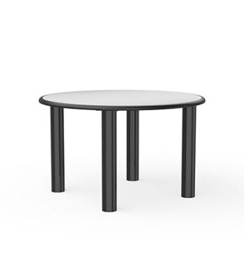 Table, Round Dura-Edge, Plain Top, Steel-Legs, 48"
