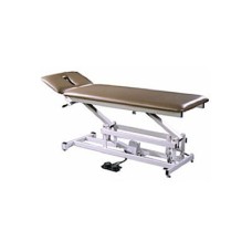 Tri W-G Treatment Table, Motorized Hi-Lo 2 section, 27" x 76", 400 lb capacity, w/ casters