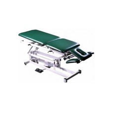 Tri W-G Treatment Table, Motorized Hi-Lo 5 section, elevated ctr, 27" x 76", w/ casters