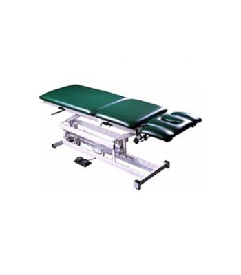 Tri W-G Treatment Table, Motorized Hi-Lo 5 section, fixed center, 27" x 76", w/ casters