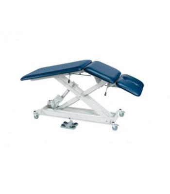 Tri W-G Treatment Table, Motorized Hi-Lo SX 3 section, elevated center, 27" x 76", w/ casters