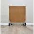 Glassless Mirror, Floor Stand and Corkboard Back Panel, 16" W x 48" H