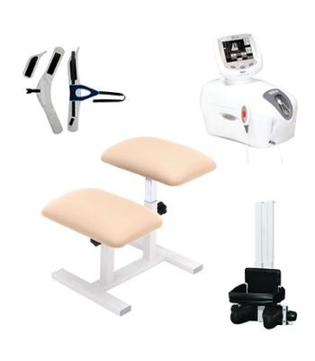 Traction Kit, TX Traction Unit, Quickwrap Belt, Saunders Cervical, Beige Traction Stool