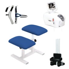 Traction Kit, TX Traction Unit, Quickwrap Belt, Saunders Cervical, Imperial Blue Stool