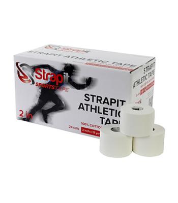 Strapit Athletic Tape - 2 inch (50mm) roll, box of 24