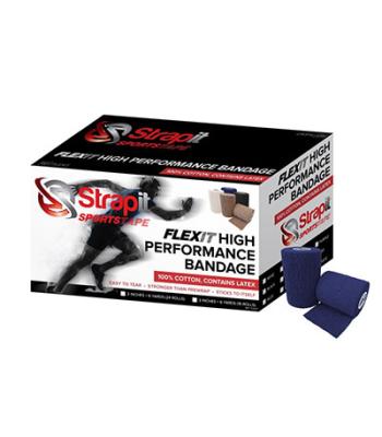 Flexit High Performance Bandage, 2 inch X 6 yard roll, case of  24 rolls, Navy Blue