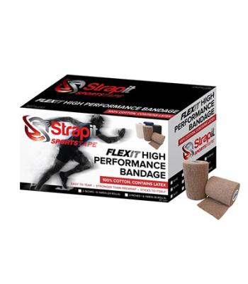 Flexit High Performance Bandage, 2 inch X 6 yard roll, case of  24 rolls, Tan