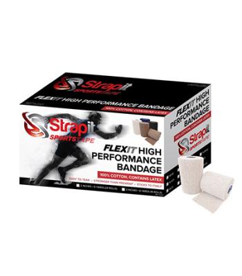 Flexit High Performance Bandage, 2 inch X 6 yard roll, case of  24 rolls, White