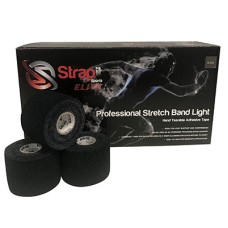 Strapit Pro Stretchband Light, Black, 2in x 7.5yds, Box of 24