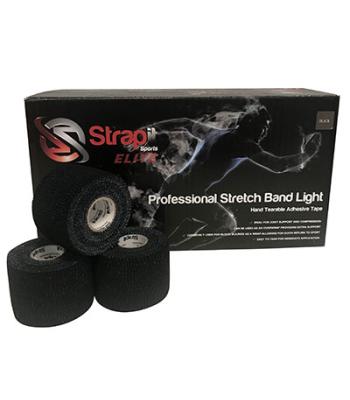 Strapit Pro Stretchband Light, Black, 2in x 7.5yds, Box of 24