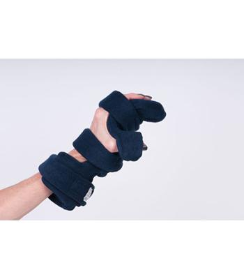 Comfy Splints, Opposition Hand/Thumb Terry Cloth Headliner Orthosis, Adult, Navy, Left