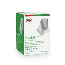 Rosidal K Short Stretch Elastic Bandage, 3.2 in x 5.5 yds (8 cm x 5 m)