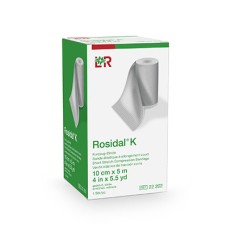 Rosidal K Short Stretch Elastic Bandage, 4 in x 5.5 yds (10 cm x 5 m), Case of 20