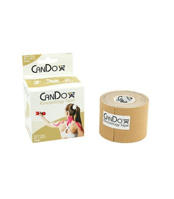 CanDo Kinesiology Tape, 2" x 16.5 ft, Beige, 1 Roll