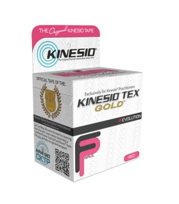 Kinesio Tape, Tex Gold FP, 2" x 5.5 yds, Red, 6 Rolls