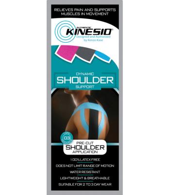 Kinesio Tape pre-cuts, shoulder, 20/case