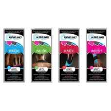 Kinesio Tape pre-cuts, starter set (1 ea: low back, neck, shoulder, knee, wrist, and foot), 10/case