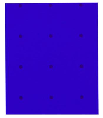 Manosplint Ohio F Perf 1/8" x 18" x 24" 1% Perf Blue/Grey Fabric, 1 sheet