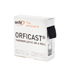 Orficast Thermoplastic Tape, 1" x 9', Black, Case of 12
