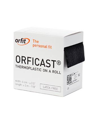 Orficast Thermoplastic Tape, 2" x 9', Black, Case of 6