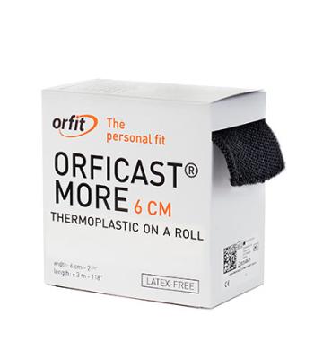 Orficast More Thermoplastic Tape, 2" x 9', Black, Case of 6