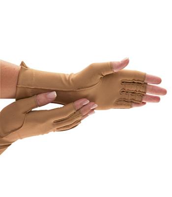 Isotoner Open Finger Therapeutic Glove, Large