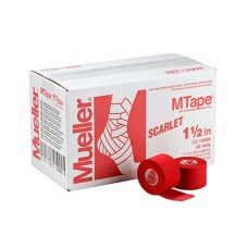 Mueller MTape, Scarlet, 1.5" x 10 yd - 32 rolls