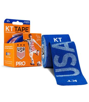 KT TAPE PRO, Precut 10" Strip (20 each), USA Sonic Blue