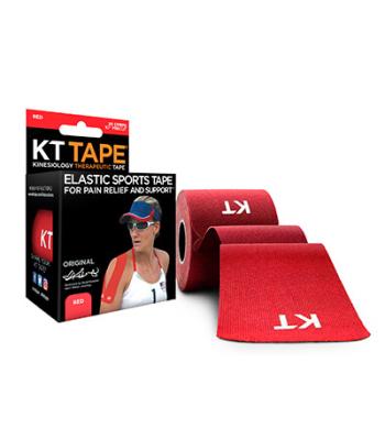 KT TAPE Cotton, Precut 10" Strip (20 each), Red