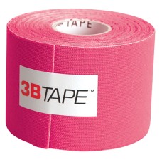 3B Tape, 2" x 16.5 ft, pink, latex-free