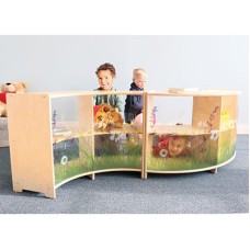 Nature View Curve Out Cabinet, 24H