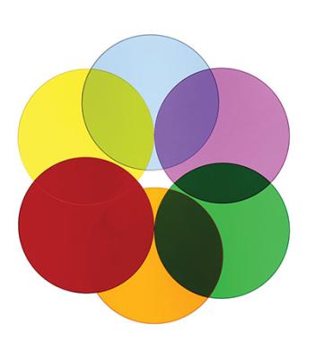 Color Wheel Circles, Set Of Six