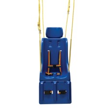 Full support swing seat with pommel, head and leg rest, large (adult), with chain