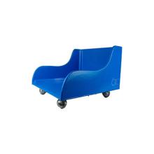 Tumble Forms 2-Piece Mobile Floor Sitter - Wood Base ONLY - large - blue
