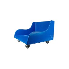 Tumble Forms 2-Piece Mobile Floor Sitter - Wood Base ONLY - large - blue