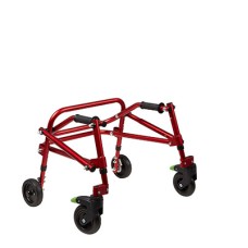 Klip Posterior walker, four wheeled, red, size 1