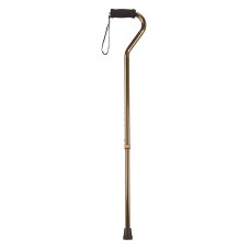 Offset handle adjustable aluminum cane, 29 - 38", bronze, 6 each